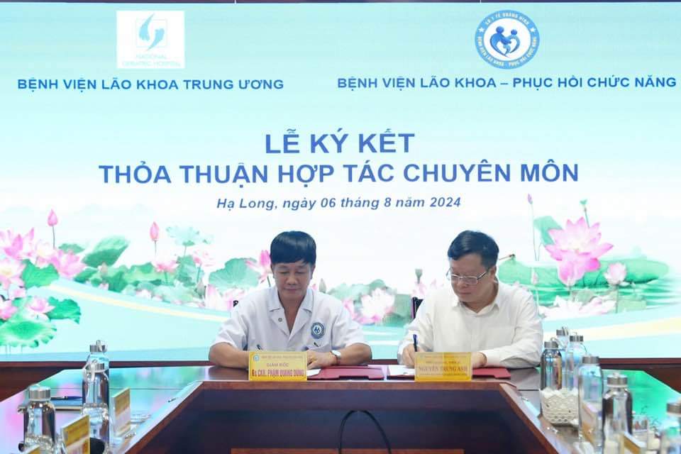 BỆNH VIỆN LÃO KHOA TW KÝ KẾT THỎA THUẬN HỢP TÁC CHUYÊN MÔN VỚI BỆNH VIỆN LÃO KHOA – PHỤC HỒI CHỨC NĂNG TỈNH QUẢNG NINH