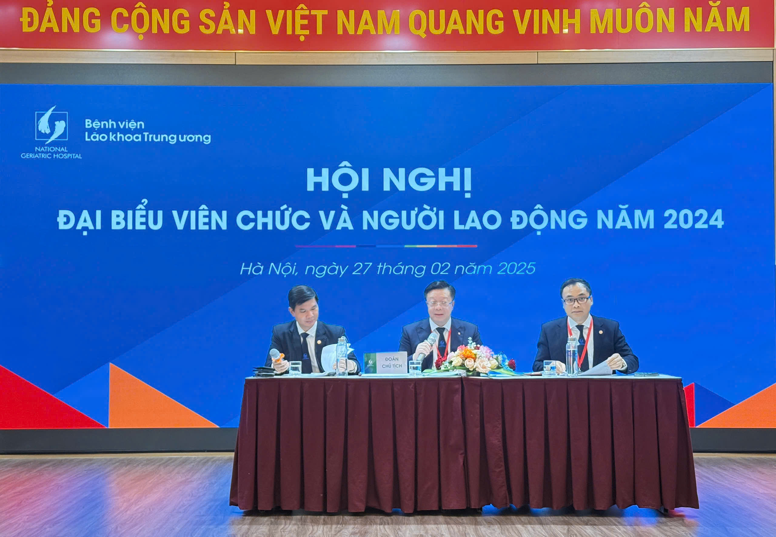 HỘI NGHỊ ĐẠI BIỂU VIÊN CHỨC VÀ NGƯỜI LAO ĐỘNG BỆNH VIỆN LÃO KHOA TRUNG ƯƠNG NĂM 2024