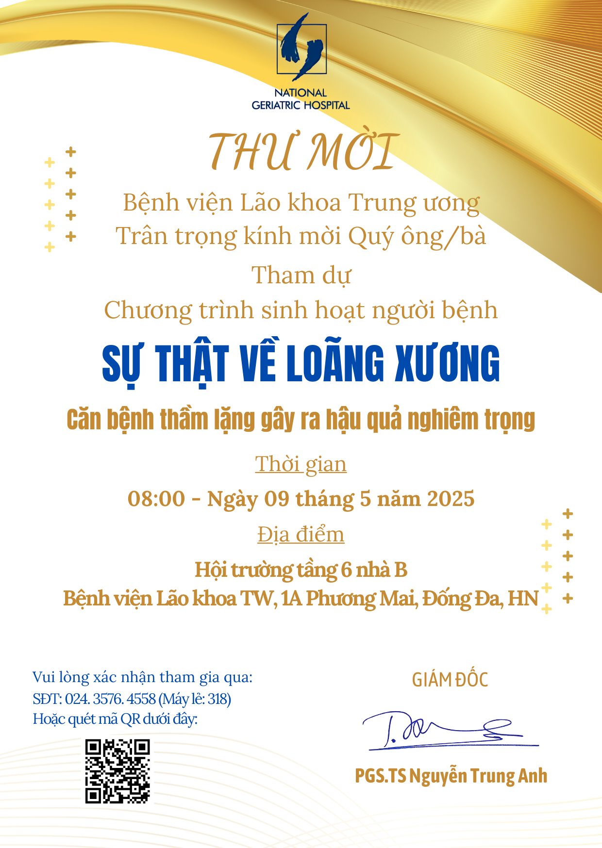 🌟🌟🌟THƯ MỜI THAM DỰ CHƯƠNG TRÌNH SINH HOẠT NGƯỜI BỆNH🌟🌟🌟