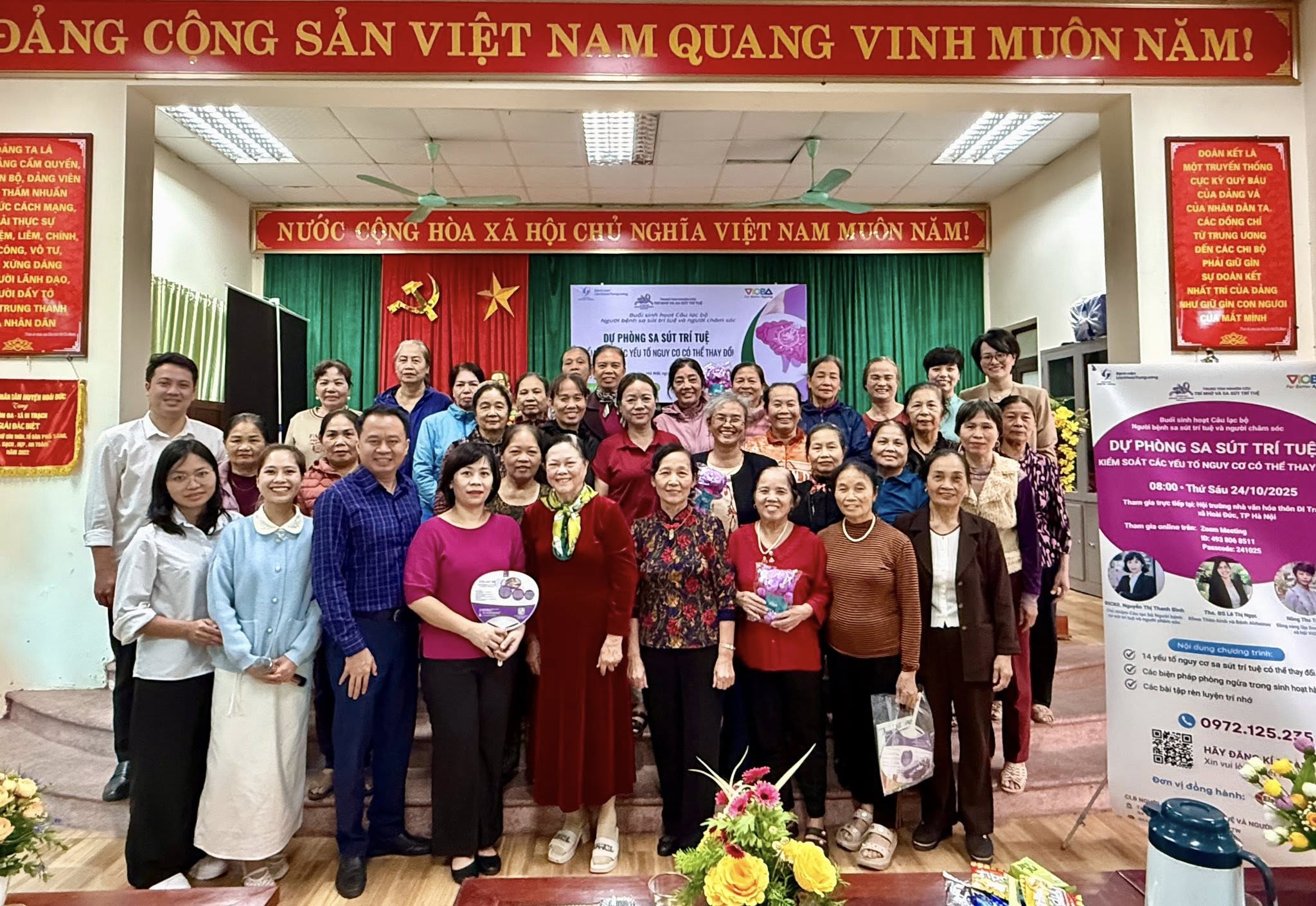 SINH HOẠT CÂU LẠC BỘ NGƯỜI BỆNH SA SÚT TRÍ TUỆ VÀ NGƯỜI CHĂM SÓC: DỰ PHÒNG SỚM, KIỂM SOÁT CÁC YẾU TỐ NGUY CƠ CÓ THỂ THAY ĐỔI